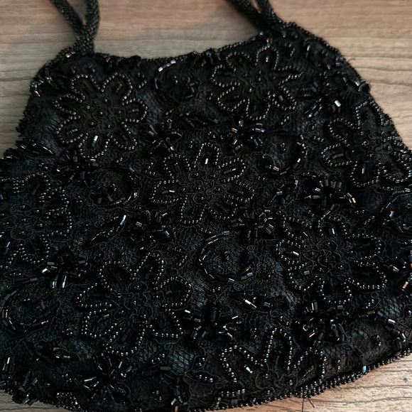 La Regale lace and beaded evening bag - Picture 2 of 4
